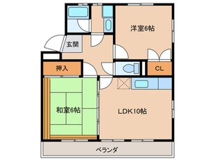 リバ－サイドＨＩＲＯの物件間取画像